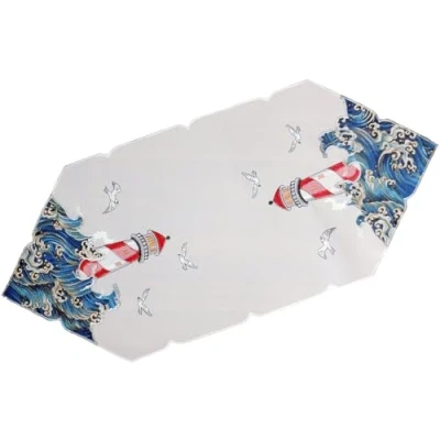 Abbildung von matches21 HOME &amp; HOBBY Tischdecke Tischläufer YVONNE 40x90 cm (1 tlg)