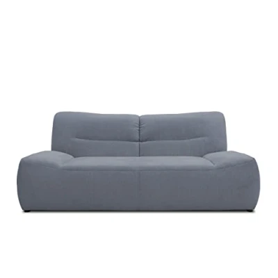 Abbildung von DOMO. collection Sofa Boho, 2 Sitzer Couch im Boho Style, 2er Sofa, Bigsofa Garnitur Polstersofa, 200 x 109 81 cm (BxTxH), grau
