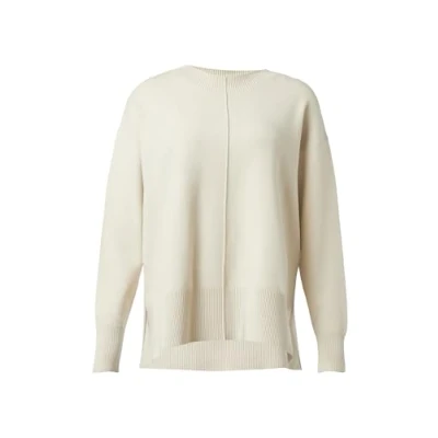 Abbildung von comma casual identity Langarmshirt Strickpullover im Boxy Schnitt Biesen