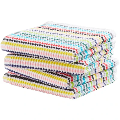 Abbildung von DDDDD Spültuch &quot;Festival, 30x30 cm, aus 100% Baumwolle&quot;, (Set, 4 tlg.), mit luxuriöser Rippenstruktur und optimale Feuchtigkeitsaufnahme