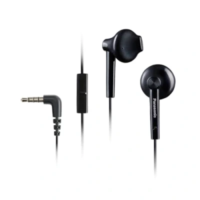 Abbildung von Panasonic In Ear Kopfhörer mit Kabel und Mikrofon Schwarz