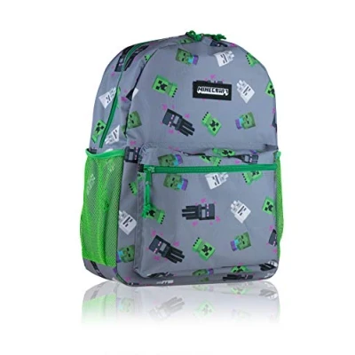 Abbildung von MINECRAFT Teen Backpack, Gray, Maße: ca. 30 x 14 40 cm (LxBxH)