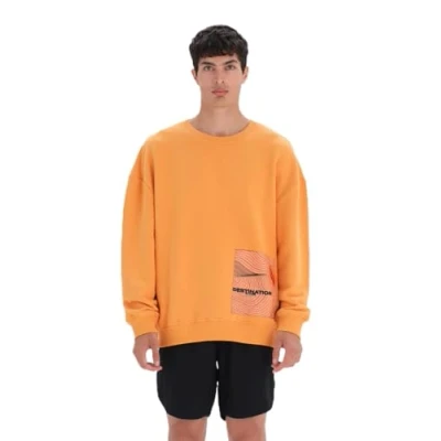 Abbildung von DAGI LONG Sleeve CREW NECK Sweatshirt, Herren, Größe: XL, Orange