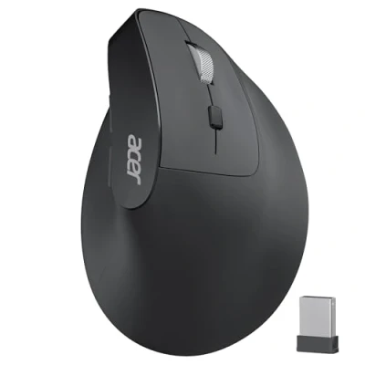 Abbildung von acer Ergonomische Maus Kabellos, Wiederaufladbare 2.4GHz Vertikale mit 3 Einstellbaren DPI, 6 Tasten, Ergonomisch Büromaus Vertical Wireless Mouse für Windows, mac OS, Linux, Chrome usw