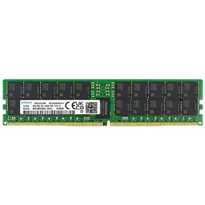 Abbildung von Samsung RDIMM 64GB DDR5 4800 CL40 40 77 reg ECC on die M321R8GA0BB0 CQK