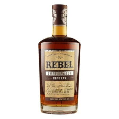 Abbildung von Rebel Small Batch Reserve Whiskey Exklusiver Blend aus handverlesenen Whiskeys Abgefüllt mit 110 Proof (55% vol.) Aromen von Honig, Vanille und Karamell 1 x 700ml