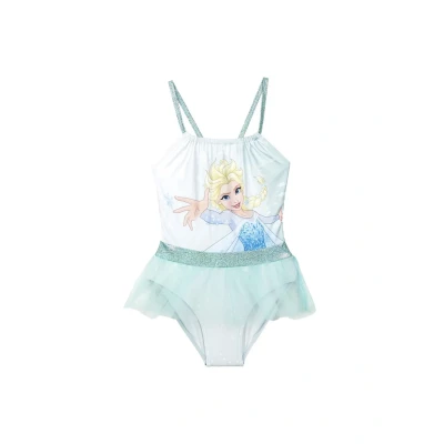 Abbildung von Frozen Badeanzug für Kinder Blau Größe 3 Jahre Mädchen 85% Polyester und 15% Elastan 210 g/m² Schnell trocknend Original Produkt entworfen in Spanien