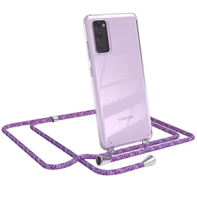 Abbildung von EAZY CASE Handykette kompatibel mit Samsung Galaxy S20 FE / 5G Handyhülle Umhängeband, Handykordel Schutzhülle, Silikonhülle, Hülle Band, Stylische Kette für Smartphone, Unicorn
