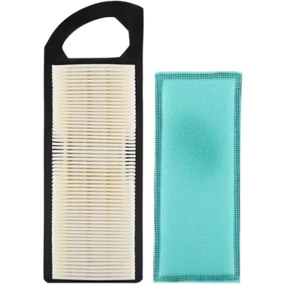 Abbildung von KSTE Rasenmäher Luftfilter, 795115 Luftfilter for Briggs und Stratton 697153 698083 697015 John Deere GY20573 M149171 Z225 Traktormotor mit Vorreiniger Teilesatz