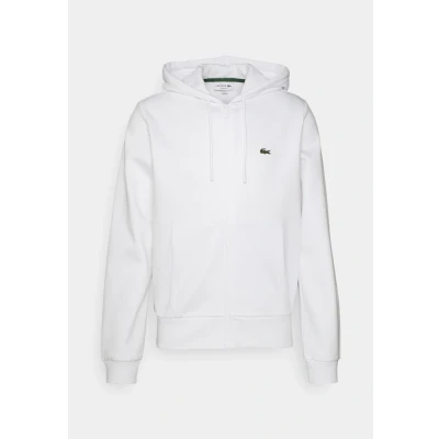Abbildung von Lacoste Unisex Sweatjacke, Größe: XXL, Blanc