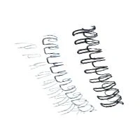 Abbildung von Fellowes Drahtbinderücken A4 3:1 6mm 21 35 Blatt silber VE=100 Stück