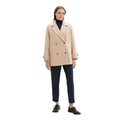 Abbildung von TOM Tailor Kurzmantel, Damen, Größe: Medium, Soft ivory melange
