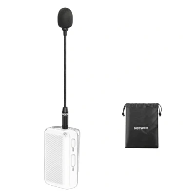 Abbildung von NEEWER 3,5mm TRS Omnidirektionales Kondensator Mikrofon, drahtloses Mikrofon für Interviews, kompatibel mit DJI Wireless Mic Sendern, Rode GO II 2 und CM28, CM7