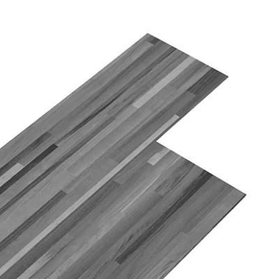 Abbildung von vidaXL Vinylboden PVC Fliesen Selbstklebend 5,21 m² 2 mm Grau Gestreift