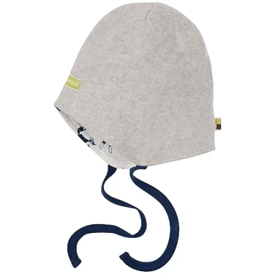 Abbildung von loud + proud Unisex Baby Lt1 Fleece, GOTS Zertifiziert Beanie Mütze, Silver, 39 41 EU