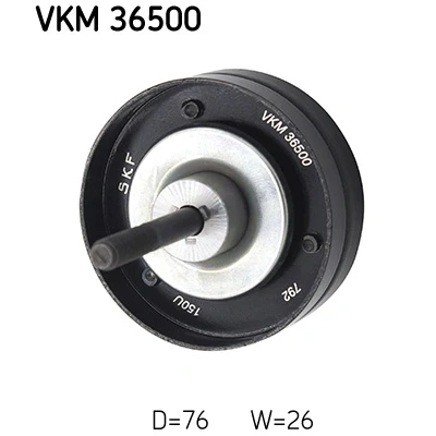 Abbildung von SKF VKM 36500 Umlenkrolle mit Befestigungsmaterial VOLVO: V70 I, 850 Kombi, Limousine