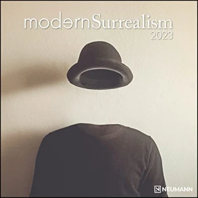 Abbildung von Modern Surrealism 2023 Wand Kalender Broschüren 30x30 30x60 geöffnet (GRID CALENDAR)