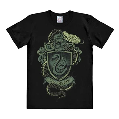 Abbildung von Logoshirt Harry Potter Slytherin LOGO Tshirt print, Herren, Größe: Large, Black