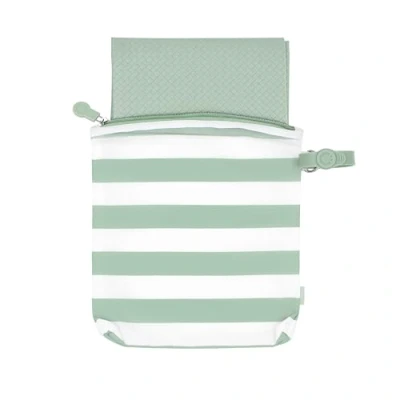 Abbildung von Ubbi On the Go Changing Baby Mat with Carrying Bag, Soft and Comfortable Diaper Bag Accessory Must Have for Newborns, Easy to Clean, Portable Pad, Sage Green