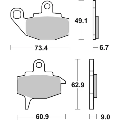 Abbildung von TRW Organic Allround MCB573 Bremsbelagsatz