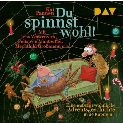 Abbildung von Du spinnst wohl! Eine außergewöhnliche Adventsgeschichte in 24 Kapiteln: Szenische Lesung mit Musik Jens Wawrczeck, Felix von Manteuffel, Mechthild Großmann u.v.a. (2 CDs)