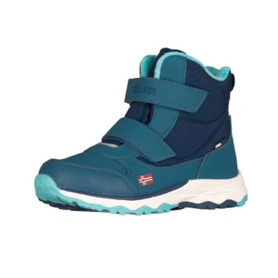 Abbildung von Trollkids wasserdichte Winterschuhe Wanderschuhe Hafjell, Madeira blau/Arktisblau, Größe 32