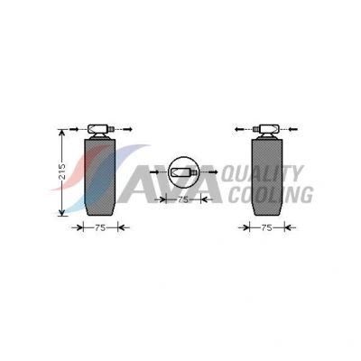 Abbildung von PRASCO RED056 Trockner R 134a Stahl