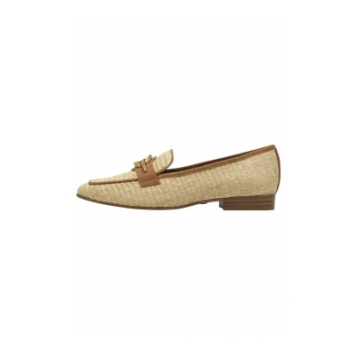 Abbildung von Tamaris Slipper, Damen, Größe: 36, Nature Leder und textil