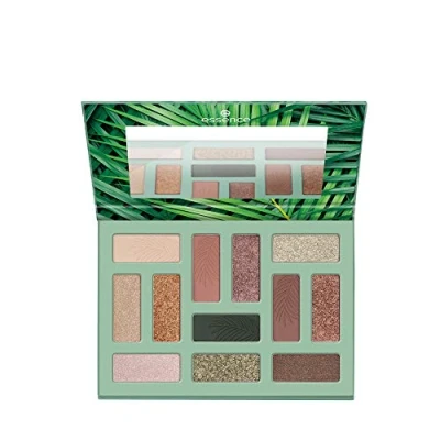 Abbildung von essence OUT IN THE WILD eyeshadow palette, Lidschatten, Nr. 02, Mehrfarbig, 12 Farben, langanhaltend, definierend, vegan, ohne Mikroplastikpartikel, Nanopartikel frei, Parfüm, 1er Pack (10.2g)
