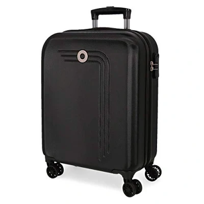 Abbildung von Movom Riga Kabinenkoffer Schwarz 40x55x20 cms Hartschalen ABS Kombinationsschloss 37L 2,8Kgs 4 Doppelräder Handgepäck