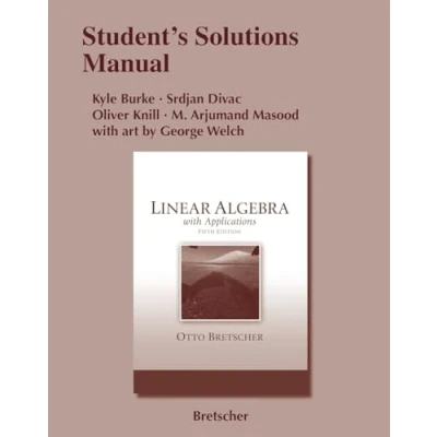 Abbildung von Student Solutions Manual for Linear Algebra with Applications