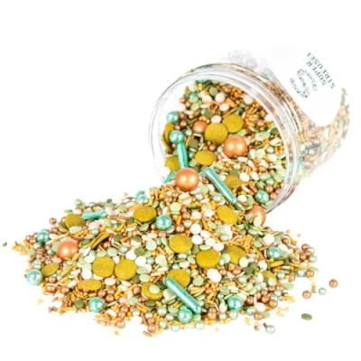 Abbildung von Super Streusel Dschungelchen Tortendeko Dschungel Wald Safari und Natur Essbare Deko Torte Zuckerstreusel Kuchen Essbar Jungle (90g)