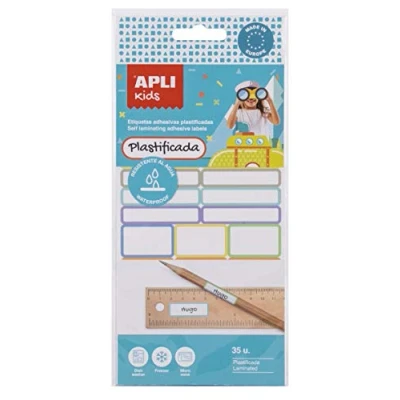 Abbildung von Apli Kids Band zum Aufbügeln und Beschriften Plastifizierte Etiketten 35 unidades