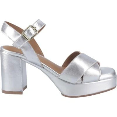 Abbildung von Hush Puppies Ophelia Wildleder Damensilberschuhe