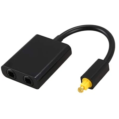 Abbildung von Diheohg Optischer SPDIF Audio Splitter 2 Wege Toslink Adapter 1 Eingang Ausgang Kabel Hub