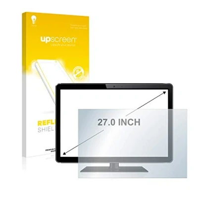Abbildung von upscreen 27&quot; Entspiegelungs Schutzfolie für 27,0 Zoll Flachbildschirme (68.6 cm) [598 x 336 mm, 16:9] Anti Reflex Displayschutz Folie Matt