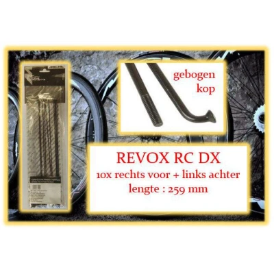 Abbildung von Miche Speichen und Nippel 10x RV La Revox RC DX Drahtfelge