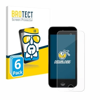 Abbildung von BROTECT Schutzglas für Apple iPod Touch (Gen.5/6/7) (6 Stück) Schutzfolie Panzer Folie Glas [Extrem Kratzfest 9H, Anti Fingerprint,