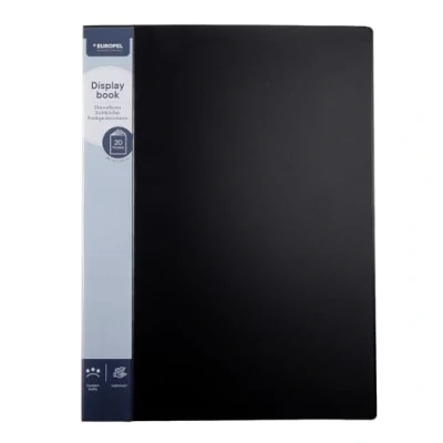 Abbildung von HF2 A3 Display Buch Deluxe mit 20 Taschen, schwarz
