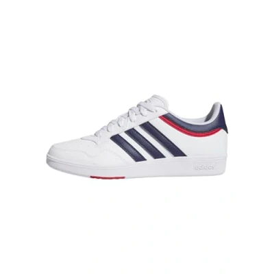 Abbildung von adidas Unisex Hoops 4.0 Shoes Schuhe, Cloud White Dark Blue Team Power Red 2, 48 EU