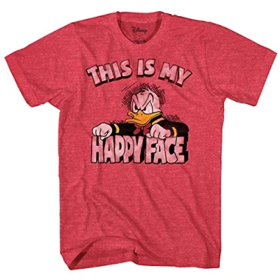 Abbildung von Donald Duck T Shirt Angry Grumpy This is My Happy Face Rot XX Large