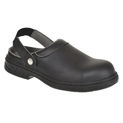 Abbildung von Portwest Steelite Sicherheitsclog SB AE WRU, Größe: 38, Farbe: Schwarz, FW82BKR38