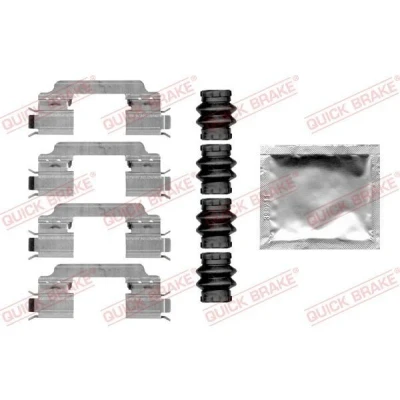 Abbildung von QUICK BRAKE 109 0010 Zubehörsatz, Scheibenbremsbelag MERCEDES BENZ: SL Cabrio, CLS Coupe, S Klasse Limousine
