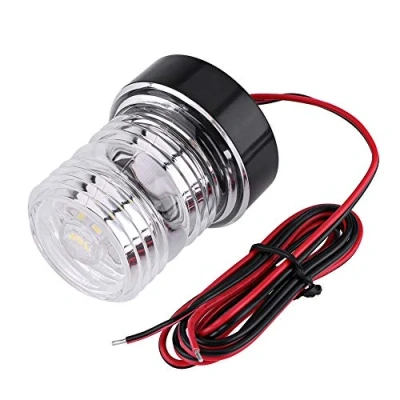 Abbildung von Bediffer 12V weißes LED Ankerlicht von Marine Boat Yacht Navigation mit rundum weißem 360 IP65 wasserdicht, Boot/Yacht Serie