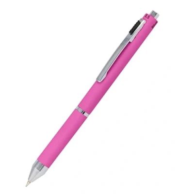 Abbildung von 𝗢𝗡𝗟𝗜𝗡𝗘 Multipen 4 in 1 Kugelschreiber &amp; Bleistift Multifunktionsstift Metall I 3x Minen blau, schwarz und rot, 1x Druckbleistift Mine inkl. Radiergummi, Farbe rose