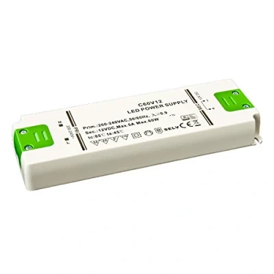 Abbildung von Slim Line Trafo extra flach LED Netzteil/SMD 12V/DC 60W 5A MM TÜV möbeleinbau perfekte Wärmeableitung