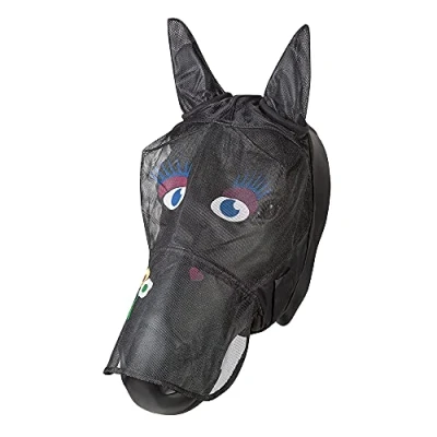 Abbildung von PFIFF 101013 Fliegenmaske Gesichtsmaske mit Motiv für Pferde, Fliegenschutz