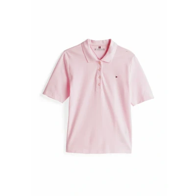 Abbildung von Tommy Hilfiger REG SS Poloshirt, Damen, Größe: XXS, Light pink