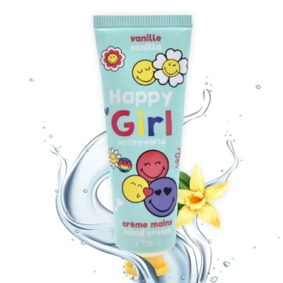 Abbildung von Smiley Vanille Handcreme für Kinder und Erwachsene Schnell Einziehende Feuchtigkeitsspendende Handpflege Kindgerechte Nährende Lang Anhaltende Feuchtigkeit.