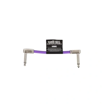 Abbildung von Ernie Ball Flex Patch Kabel 8 cm Lila Einzel